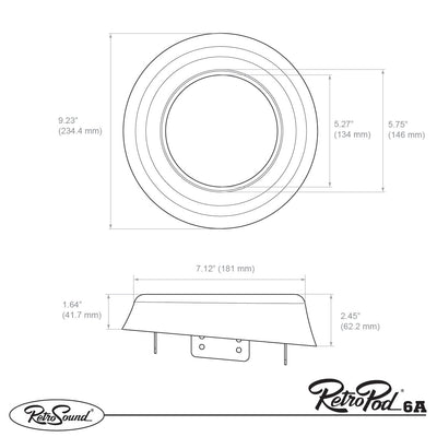 RetroPod 6.5-inch Surface Mount Speaker Modules - Final Sale