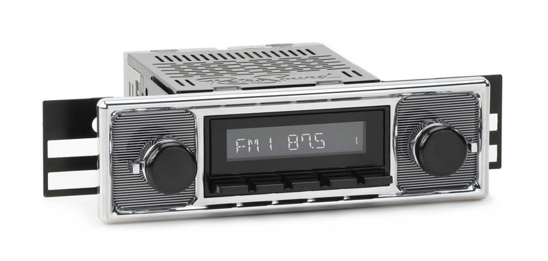 1955-63 Mercedes-Benz 180 DAB+ RetroRadio with Pinstripe/Chrome Faceplate RetroSound