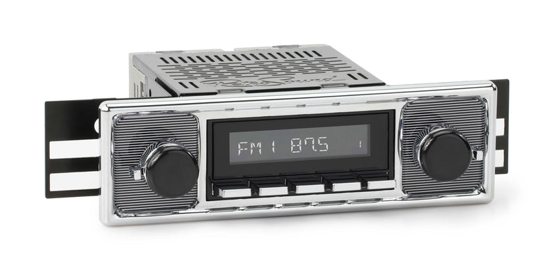 1956-59 Mercedes-Benz 219 DAB+ RetroRadio with Pinstripe/Chrome Faceplate RetroSound