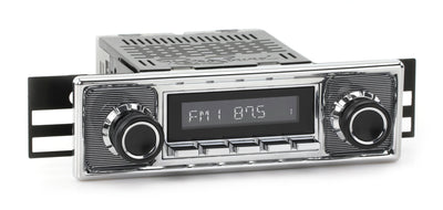 1963-69 Mercedes-Benz 230 Series DAB+ RetroRadio with Pinstripe/Chrome Faceplate-RetroSound