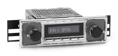 1956-59 Mercedes-Benz 219 DAB+ RetroRadio with Pinstripe/Chrome Faceplate RetroSound