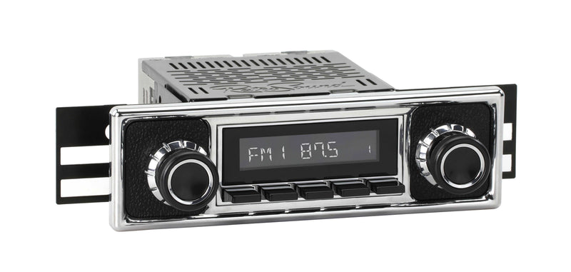 1955-63 Mercedes-Benz 180 DAB+ RetroRadio with Black Pebbled/Chrome Faceplate RetroSound